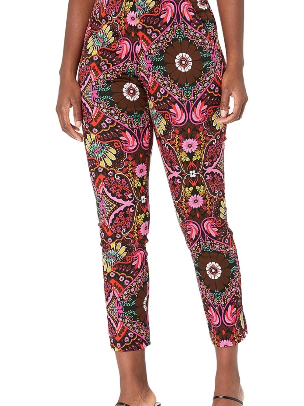 Trina Turk Multicolor Floral & Paisley Ankle Pants